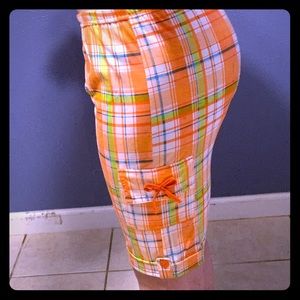 Kids size 12 Plaid Capris